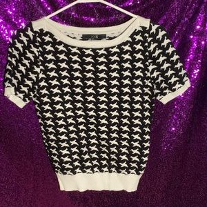 Houndstooth Sweater Tee